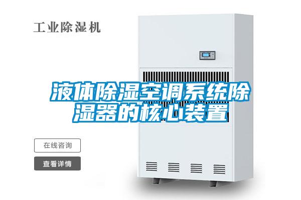 液體除濕空調系統(tǒng)除濕器的核心裝置