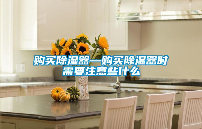 購買除濕器—購買除濕器時(shí)需要注意些什么